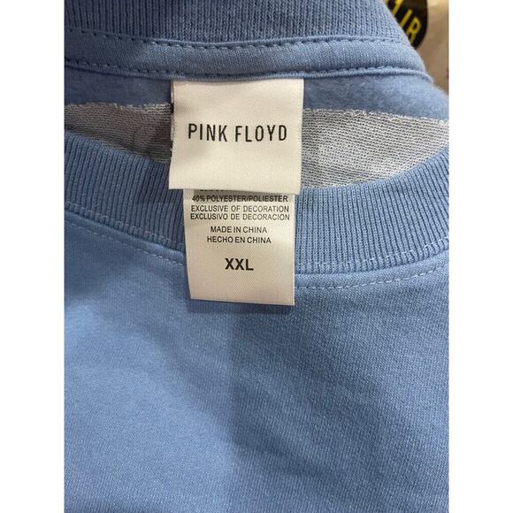 PINK FLOYD SWEATSHIRT EMBROIDERED  ROCK PSYCHEDELIA 60’ PRISM RAINBOW BEAM Sz M - Picture 4 of 14